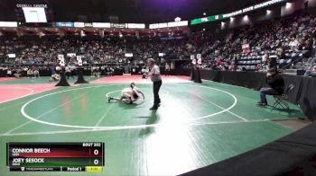 90 lbs Champ. Round 2 - Connor Beech, LEB1 vs Joey Sesock, HDH1