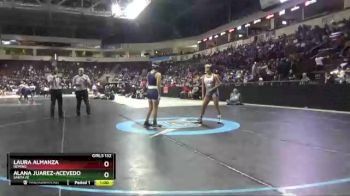 Girls 132 lbs Cons. Round 1 - Laura Almanza, Deming vs Alana Juarez-Acevedo, Santa Fe