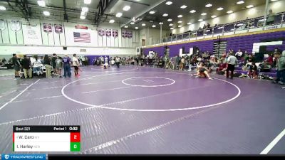 145 lbs 5th Place Match - Wesley Caro, West Valley Spokane vs Imanuel Harley, Kennewick