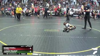 46 lbs Cons. Round 3 - Carson Peludat, Pennfield Panthers WC vs Ryder Powell, Mathawks