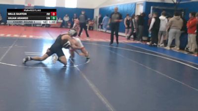 126 lbs Champ. Round 1 - Mills Banton, Patrick Henry vs Julian Arango, St Joseph Metuchen