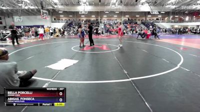 207 lbs Cons. Round 5 - Bella Porcelli, Grand View vs Abigail Fonseca, Texas Wesleyan