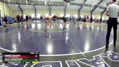 133 lbs Champ. Round 1 - Parker Sentipal, Unattached-Edinboro vs Bryce Shingleton, Michigan Wrestling Club