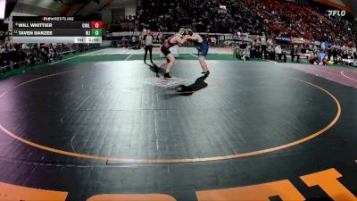 3A 285 lbs Champ. Round 1 - Taven Barzee, West Jefferson vs Will Whittier, Challis