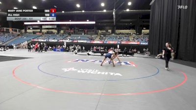 131 lbs Cons. Round 3 - Mary Jane Porter, University Of The Cumberlands vs Jill High, York