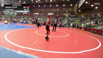 58 lbs Semifinal - Jebediah Taylor, Dover Youth Wrestling Club vs Lucas Riley, Bentonville Wrestling Club