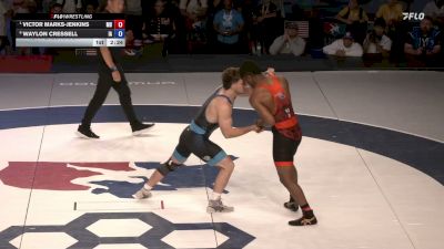 190 lbs 1st Place Match - Victor Marks-Jenkins, Maryland vs Waylon Cressell, Iowa
