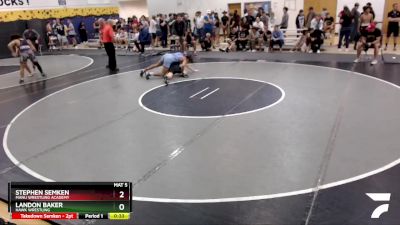 150 lbs Cons. Semi - Landon Baker, HAWK Wrestling vs Stephen Semken, Manu Wrestling Academy