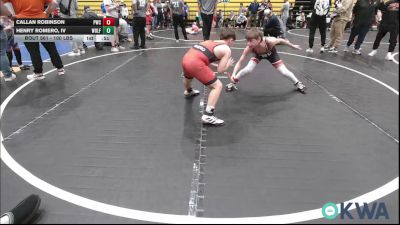 100 lbs Consolation - Callan Robinson, Pawnee Wrestling Club vs Henry Romero, IV, Wolfpak Wrestling