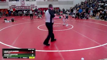 127 lbs Quarterfinal - Julio Alejandro, Sibley East vs Wyatt Novitzki, Holdingford