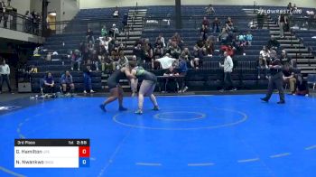 191 lbs 3rd Place - Gabrielle Hamilton, Life (W) vs Nkechinyere Nwankwo, Oklahoma City (W)