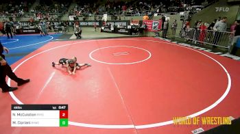 46 lbs Consi Of 16 #2 - Nash McCuistion, Pryor Tigers vs Maverick Cipriani, South Hills Wrestling Academy