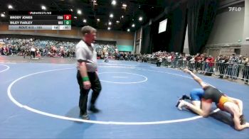 150 lbs Cons. Round 1 - Riley Farley, Wheatland vs Brody Jones, Fernley