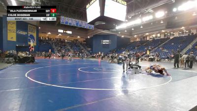145 lbs Champ. Round 3 - Isla Flechsenhaar, Union Pines vs Chloe Boseman, Courtland