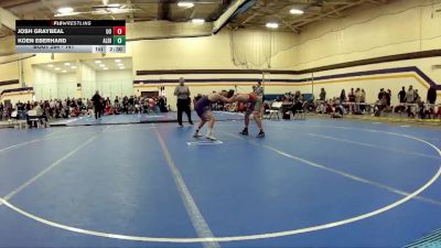 141 lbs Cons. Semi - Koen Eberhard, Albion College vs Josh Graybeal, University Of Olivet