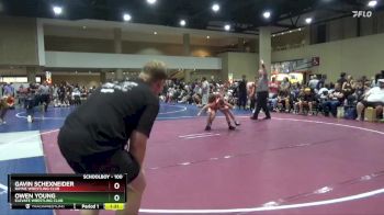 100 lbs Cons. Round 1 - Owen Young, Elevate Wrestling Club vs Gavin Schexneider, Rayne Wrestling Club