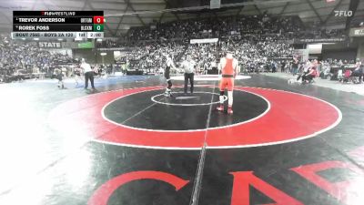 Boys 2A 120 lbs Quarterfinal - Trevor Anderson, Orting vs Rorek Foss, Black Hills