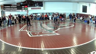 140 lbs Champ. Round 1 - Ladreus Williams, VJMS vs Gabriel Younger, Amherst Wrestling Club