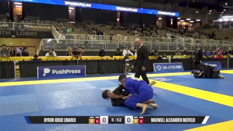 Maxwell Alexander McField vs Byron Josue Linares 2025 Pan Jiu Jitsu IBJJF Championship