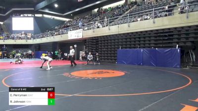 86 lbs Consi Of 8 #2 - Cutter Perryman, Centre Hall vs Reese Johnson, York