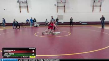 132 lbs Cons. Round 2 - Josh Rowe, Steilacoom vs Zach Manos, Steilacoom