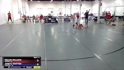 92 lbs Round 3 (8 Team) - Kellen Williams, Kansas vs Atreyu Whitten, Missouri