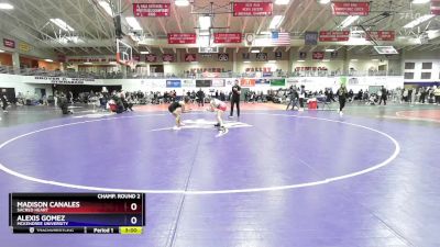 138 lbs Champ. Round 2 - Alexis Gomez, McKendree University vs Madison Canales, Sacred Heart