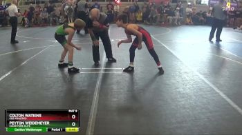 83 lbs Round 1 - Colton Watkins, CDZ Athletics vs Peyton Weidemeyer, Clear Fork Elite