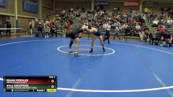 184 lbs Semifinal - Kyle Knudtson, Eastern Oregon University (Ore.) vs Isaiah Morales, Menlo College (Calif.)