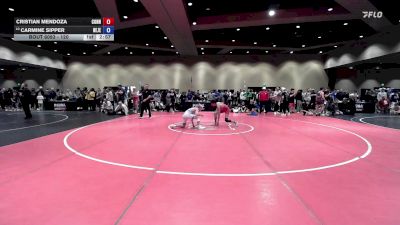 120 lbs Champ. Round 1 - Cristian Mendoza, Connecticut vs Carmine Sipper, New Jersey
