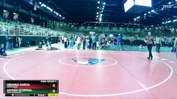 135 lbs Cons. Round 5 - Arianna Garcia, South Dade vs Hayden Scorfina, Troy Buchanan