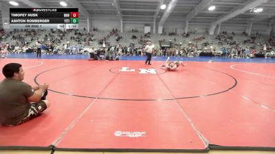 145 lbs Rr Rnd 1 - Timofey Husk, University Hawks Wrestling Club vs Ashton Romberger, Yeti: Special Forces