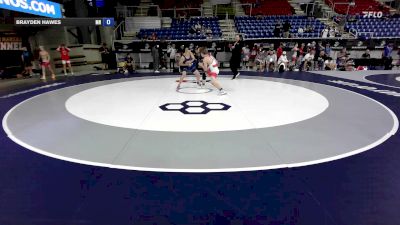 126 lbs Cons. Sub-rd Of 16 - Michael Baxter, WA vs Brayden Hawes, MN