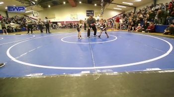 43 lbs Round Of 32 - Harley Howell, Henryetta Knights Wrestling Club vs Weston Wells, Berryhill Wrestling Club