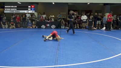 58 lbs Cons. Semis - Mason Miller, Sebolt Wrestling Academy vs Ryden Garcia, Billings Wrestling Club