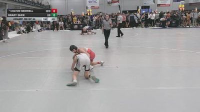 113 lbs Champ. Rd Of 64 - Colton Benwell, Collum Trained vs Brady Sher, Lake Gibson Braves