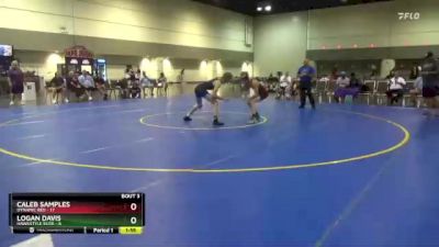 132 lbs Round 1 (6 Team) - Logan Davis, Hawkstyle Elite vs Caleb Samples, Dynamic Red