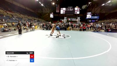 150 lbs Cons 8 #2 - Benjamin Hansen, IA vs Tre Haines, WA