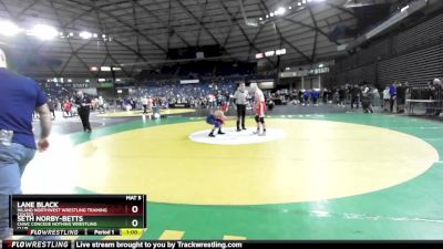 115 lbs Semifinal - Lane Black, Inland Northwest Wrestling Training Center vs Seth Norby-Betts, CNWC Concede Nothing Wrestling Club