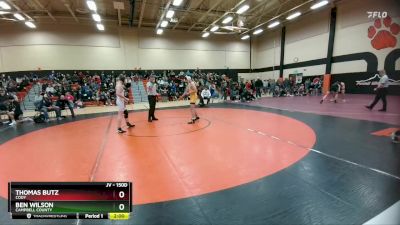 150D Round 2 - Ben Wilson, Campbell County vs Thomas Butz, Cody