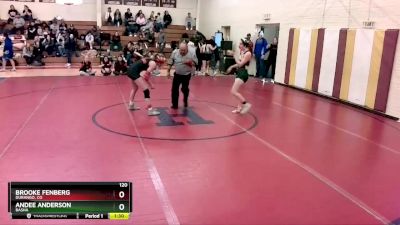 120 lbs Semifinal - Andee Anderson, Basha vs Brooke Fenberg, Durango, CO