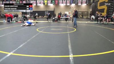 132 lbs Champ. Round 1 - Caleb Lightfoot, Dubuque Wrestling Club vs Colton Kueter, Sebolt Wrestling Academy