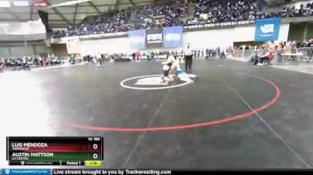 1 lbs Quarterfinal - Austin Mattson, La Center vs Luis Mendoza, Toppenish