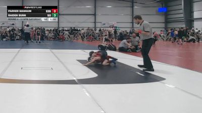 64 lbs Round 4 - 2:15pm Saturday - Parker Mangum, NCWAY National Team vs Raiden Bunn, Nauman Green