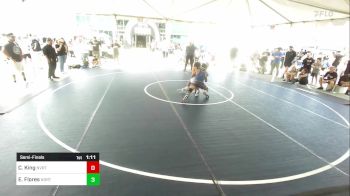 132 lbs Semifinal - Christopher King, Nvrtc vs Elias Flores, Northview