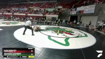 165 lbs Round 1 (8 Team) - Alek Endicott, Canyon Randall vs Desmond Chambers, Fort Worth Benbrook