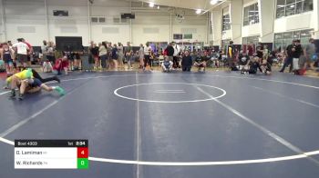 102-J lbs Quarterfinal - Oliver Lamiman, MI vs William Richards, PA