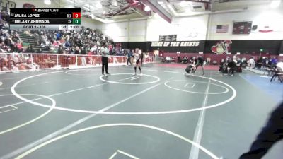 100 lbs Champ. Round 1 - Melany Ahumada, Shadow Hills vs Jalisa Lopez, Redlands East Valley