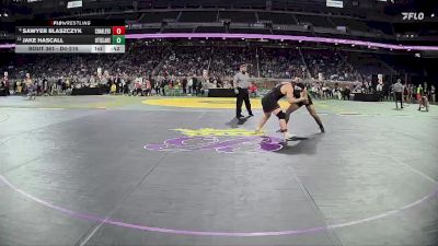 D4-215 lbs Cons. Semi - Sawyer Blaszczyk, Charlevoix vs Jake Hascall, Otisville LakeVille Memorial