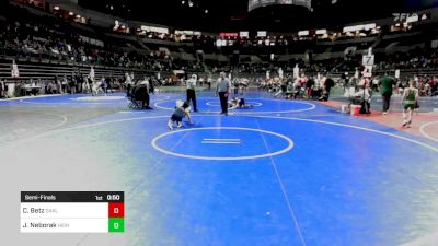 95 lbs Semifinal - Calen Betz, Oakland vs Jace Neborak, Highland